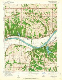 Edwardsville Kansas Historical topographic map, 1:24000 scale, 7.5 X 7.5 Minute, Year 1950
