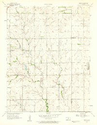Elbing Kansas Historical topographic map, 1:24000 scale, 7.5 X 7.5 Minute, Year 1957