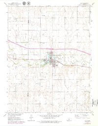 Ellis Kansas Historical topographic map, 1:24000 scale, 7.5 X 7.5 Minute, Year 1961