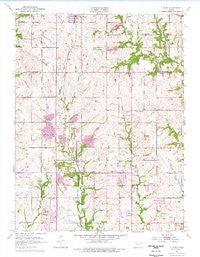 Elmont Kansas Historical topographic map, 1:24000 scale, 7.5 X 7.5 Minute, Year 1952
