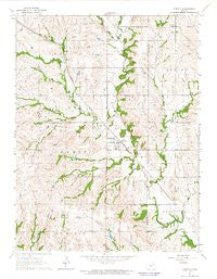 Emmett Kansas Historical topographic map, 1:24000 scale, 7.5 X 7.5 Minute, Year 1964