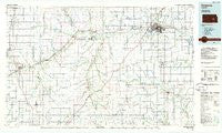 Emporia Kansas Historical topographic map, 1:100000 scale, 30 X 60 Minute, Year 1985