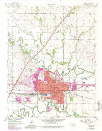 Emporia Kansas Historical topographic map, 1:24000 scale, 7.5 X 7.5 Minute, Year 1957