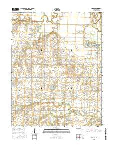 Emporia SE Kansas Current topographic map, 1:24000 scale, 7.5 X 7.5 Minute, Year 2015