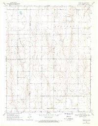 Ensign SW Kansas Historical topographic map, 1:24000 scale, 7.5 X 7.5 Minute, Year 1969