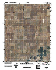 Ensign SW Kansas Historical topographic map, 1:24000 scale, 7.5 X 7.5 Minute, Year 2009