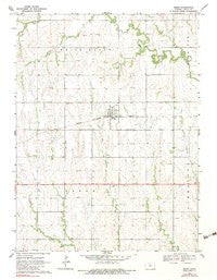 Esbon Kansas Historical topographic map, 1:24000 scale, 7.5 X 7.5 Minute, Year 1969