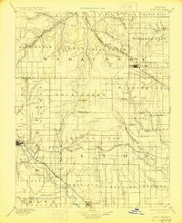 Eskridge Kansas Historical topographic map, 1:125000 scale, 30 X 30 Minute, Year 1894