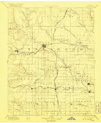 Eureka Kansas Historical topographic map, 1:125000 scale, 30 X 30 Minute, Year 1894
