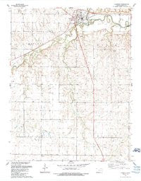 Florence Kansas Historical topographic map, 1:24000 scale, 7.5 X 7.5 Minute, Year 1989