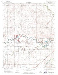 Fort Larned Kansas Historical topographic map, 1:24000 scale, 7.5 X 7.5 Minute, Year 1970