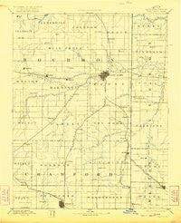 Fort Scott Kansas Historical topographic map, 1:125000 scale, 30 X 30 Minute, Year 1893