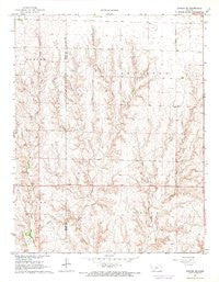 Fowler SE Kansas Historical topographic map, 1:24000 scale, 7.5 X 7.5 Minute, Year 1967
