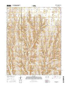 Fowler SE Kansas Current topographic map, 1:24000 scale, 7.5 X 7.5 Minute, Year 2016