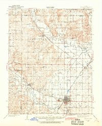 Fredonia Kansas Historical topographic map, 1:62500 scale, 15 X 15 Minute, Year 1938