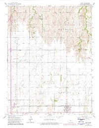 Galva Kansas Historical topographic map, 1:24000 scale, 7.5 X 7.5 Minute, Year 1965