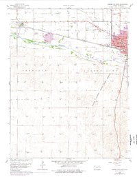 Garden City West Kansas Historical topographic map, 1:24000 scale, 7.5 X 7.5 Minute, Year 1960