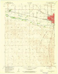 Garden City West Kansas Historical topographic map, 1:24000 scale, 7.5 X 7.5 Minute, Year 1960