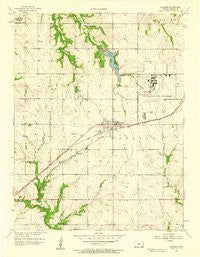 Gardner Kansas Historical topographic map, 1:24000 scale, 7.5 X 7.5 Minute, Year 1957