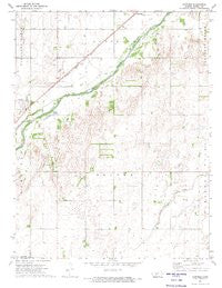 Garfield Kansas Historical topographic map, 1:24000 scale, 7.5 X 7.5 Minute, Year 1972