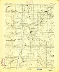Garnett Kansas Historical topographic map, 1:125000 scale, 30 X 30 Minute, Year 1894