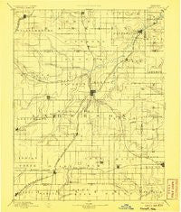 Garnett Kansas Historical topographic map, 1:125000 scale, 30 X 30 Minute, Year 1894