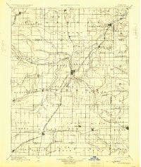 Garnett Kansas Historical topographic map, 1:125000 scale, 30 X 30 Minute, Year 1894