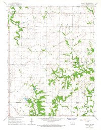 Garnett NW Kansas Historical topographic map, 1:24000 scale, 7.5 X 7.5 Minute, Year 1966