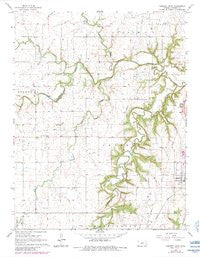 Garnett West Kansas Historical topographic map, 1:24000 scale, 7.5 X 7.5 Minute, Year 1966