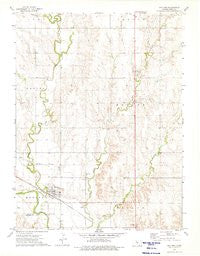 Gaylord Kansas Historical topographic map, 1:24000 scale, 7.5 X 7.5 Minute, Year 1973