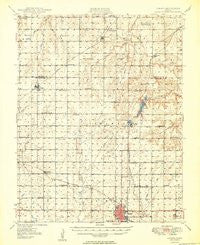 Girard Kansas Historical topographic map, 1:62500 scale, 15 X 15 Minute, Year 1949