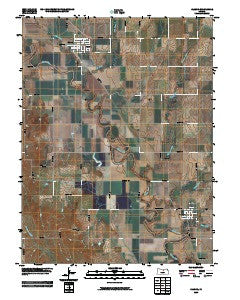 Glasco Kansas Historical topographic map, 1:24000 scale, 7.5 X 7.5 Minute, Year 2009