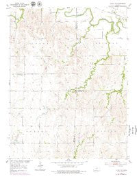 Glasco SW Kansas Historical topographic map, 1:24000 scale, 7.5 X 7.5 Minute, Year 1952