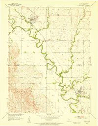 Glasco Kansas Historical topographic map, 1:24000 scale, 7.5 X 7.5 Minute, Year 1952