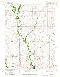 Glen Elder North Kansas Historical topographic map, 1:24000 scale, 7.5 X 7.5 Minute, Year 1962