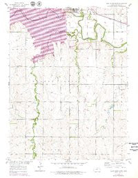 Glen Elder South Kansas Historical topographic map, 1:24000 scale, 7.5 X 7.5 Minute, Year 1953