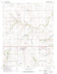 Goddard Kansas Historical topographic map, 1:24000 scale, 7.5 X 7.5 Minute, Year 1965
