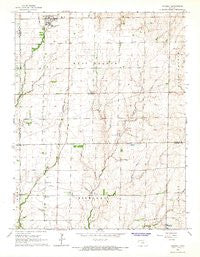 Goessel Kansas Historical topographic map, 1:24000 scale, 7.5 X 7.5 Minute, Year 1965