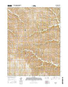 Goff Kansas Current topographic map, 1:24000 scale, 7.5 X 7.5 Minute, Year 2015