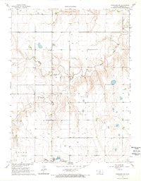Goodland NW Kansas Historical topographic map, 1:24000 scale, 7.5 X 7.5 Minute, Year 1966