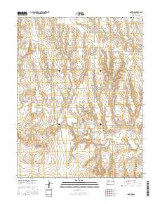 Gove NE Kansas Current topographic map, 1:24000 scale, 7.5 X 7.5 Minute, Year 2015