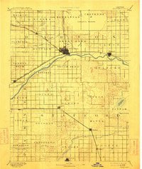 Great Bend Kansas Historical topographic map, 1:125000 scale, 30 X 30 Minute, Year 1893