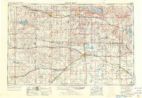 Great Bend Kansas Historical topographic map, 1:250000 scale, 1 X 2 Degree, Year 1955