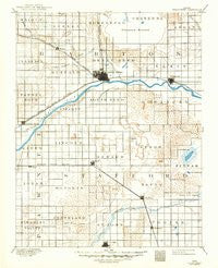 Great Bend Kansas Historical topographic map, 1:125000 scale, 30 X 30 Minute, Year 1893