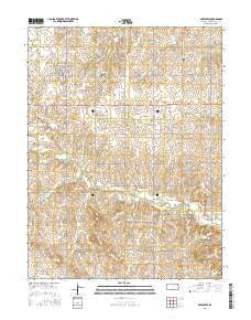 Greenleaf Kansas Current topographic map, 1:24000 scale, 7.5 X 7.5 Minute, Year 2016