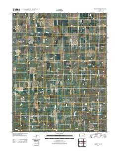 Gridley NW Kansas Historical topographic map, 1:24000 scale, 7.5 X 7.5 Minute, Year 2012