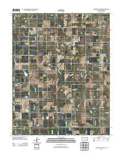 Grindstone Creek Kansas Historical topographic map, 1:24000 scale, 7.5 X 7.5 Minute, Year 2012
