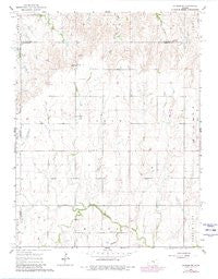 Gypsum SE Kansas Historical topographic map, 1:24000 scale, 7.5 X 7.5 Minute, Year 1964