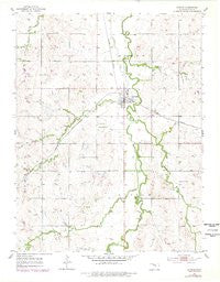 Gypsum Kansas Historical topographic map, 1:24000 scale, 7.5 X 7.5 Minute, Year 1955
