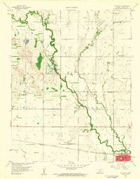 Halstead Kansas Historical topographic map, 1:24000 scale, 7.5 X 7.5 Minute, Year 1959